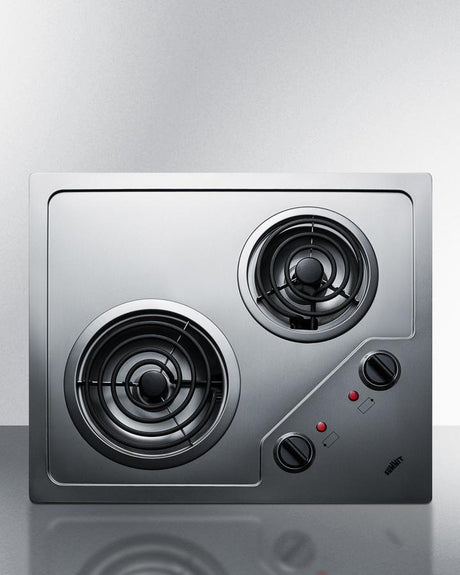 21" Wide 115v 2-burner Coil Cooktop