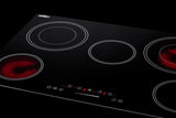 36" Wide 208-240v 5-burner Radiant Cooktop