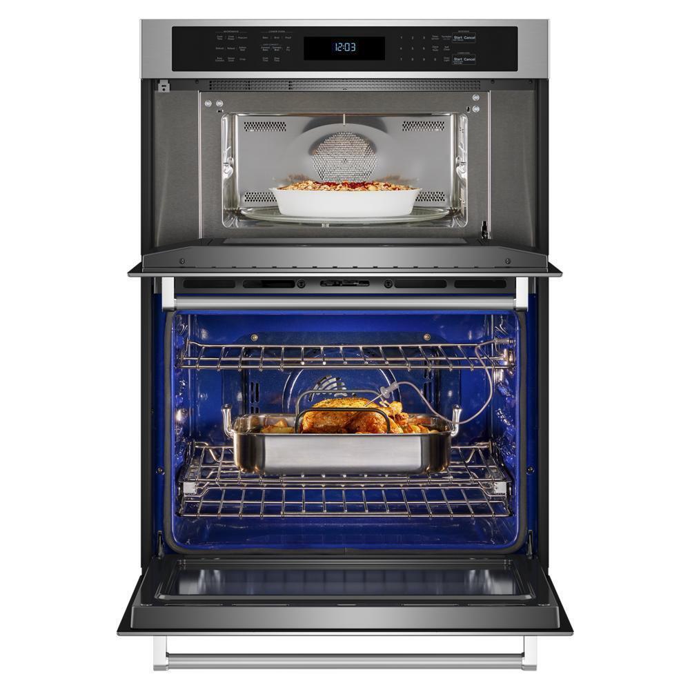 KitchenAid® 27" Combination Microwave Wall Ovens with Air Fry Mode.