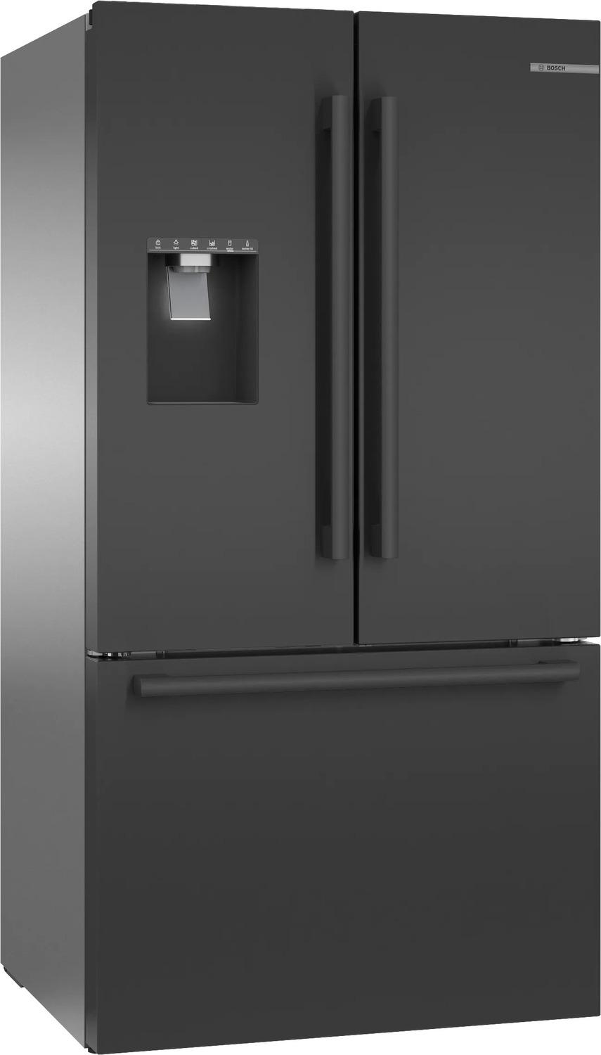 500 Series French Door Bottom Mount Refrigerator 36" Black Stainless Steel