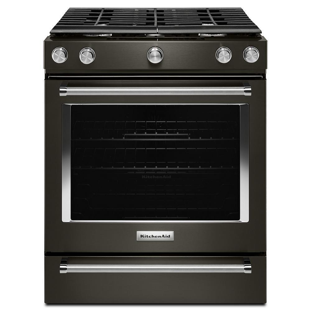 30-Inch 5-Burner Gas Slide-In Convection Range