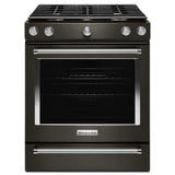 30-Inch 5-Burner Gas Slide-In Convection Range