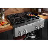 KitchenAid® 30'' 4-Burner Commercial-Style Gas Rangetop