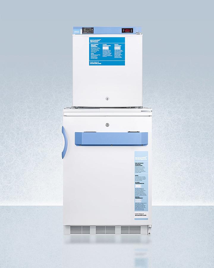 24" Wide All-refrigerator/all-freezer Combination