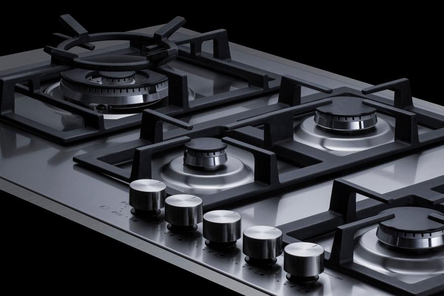 34" Wide 5-burner Gas Cooktop In Stainless Steel