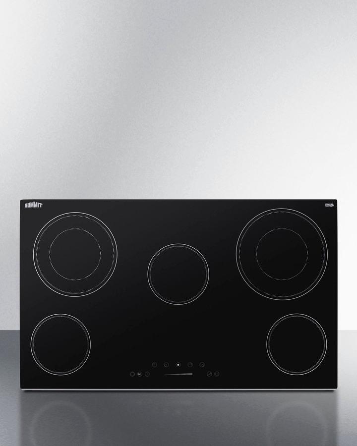 36" Wide 208-240v 5-burner Radiant Cooktop