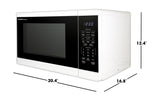 Sharp 1.4 cu. ft. 1100W White Countertop Microwave Oven