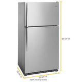 33-inch Wide Top Freezer Refrigerator - 20 cu. ft.