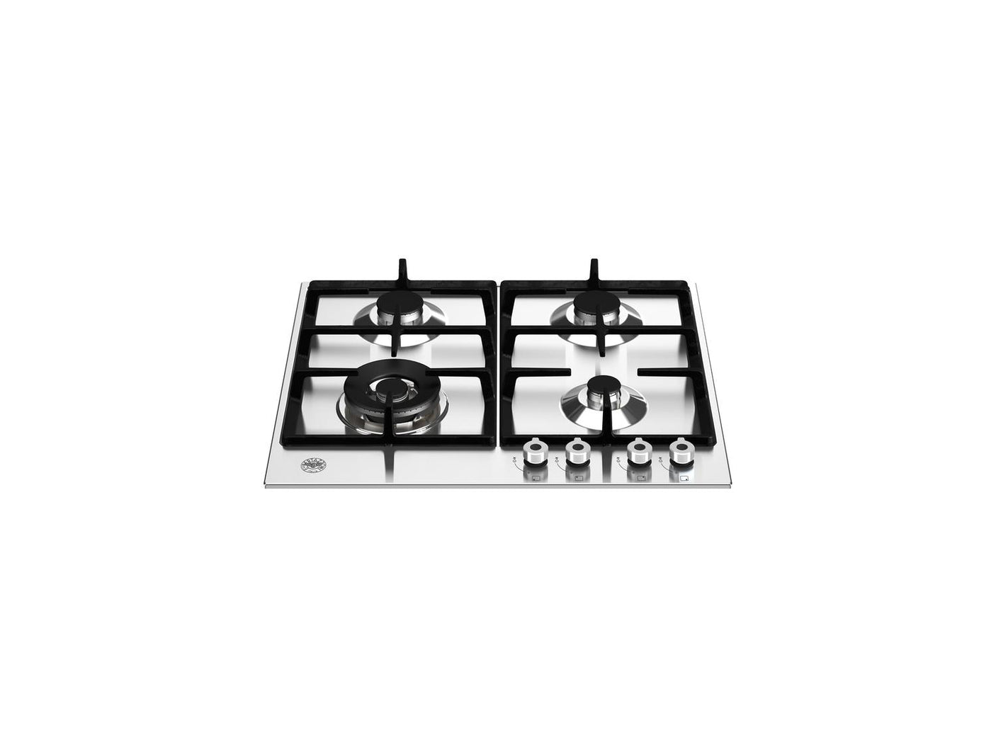 24 Front Control Gas Cooktop 4 burners Stainless Steel