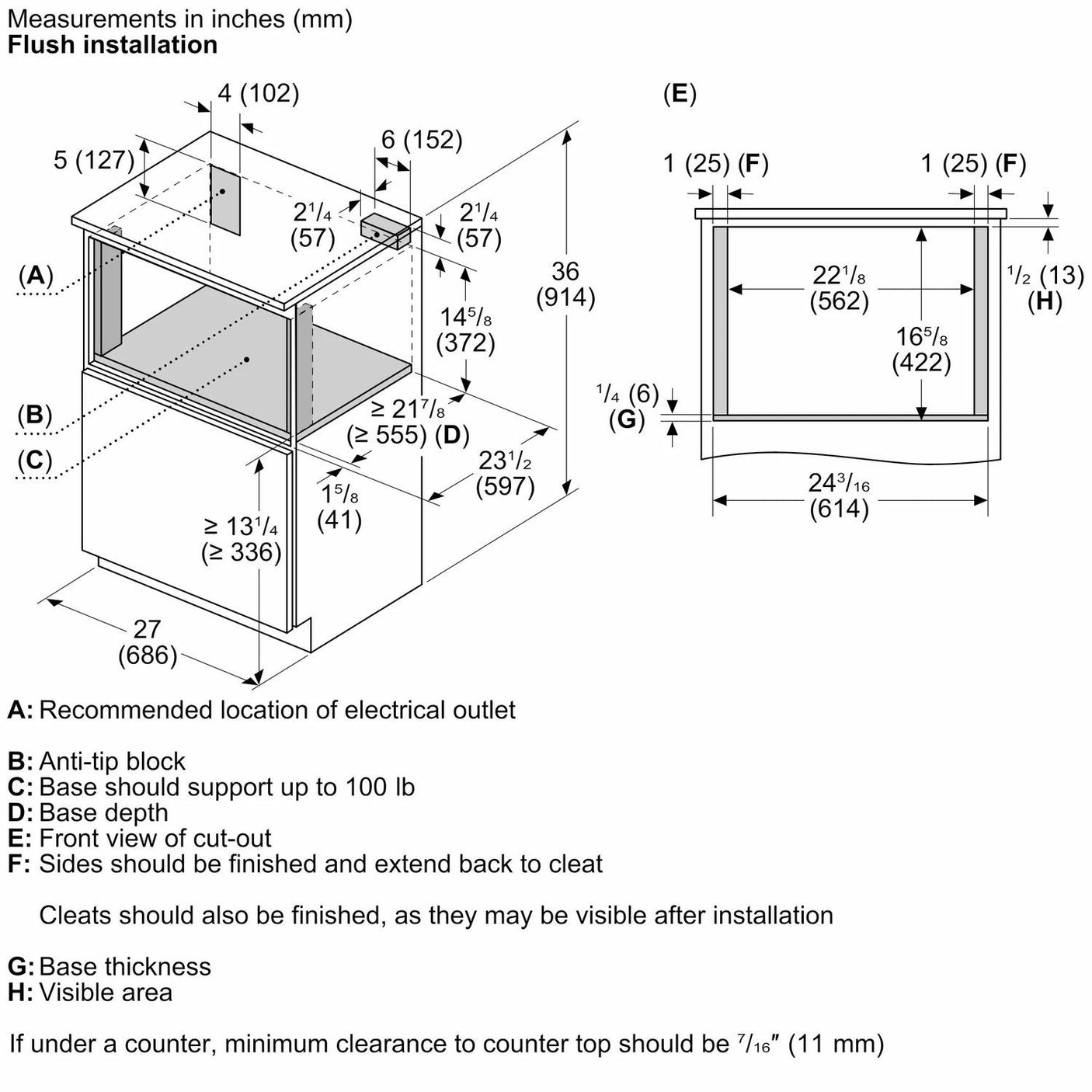 800 Series Drawer Microwave 24" Stainless Steel