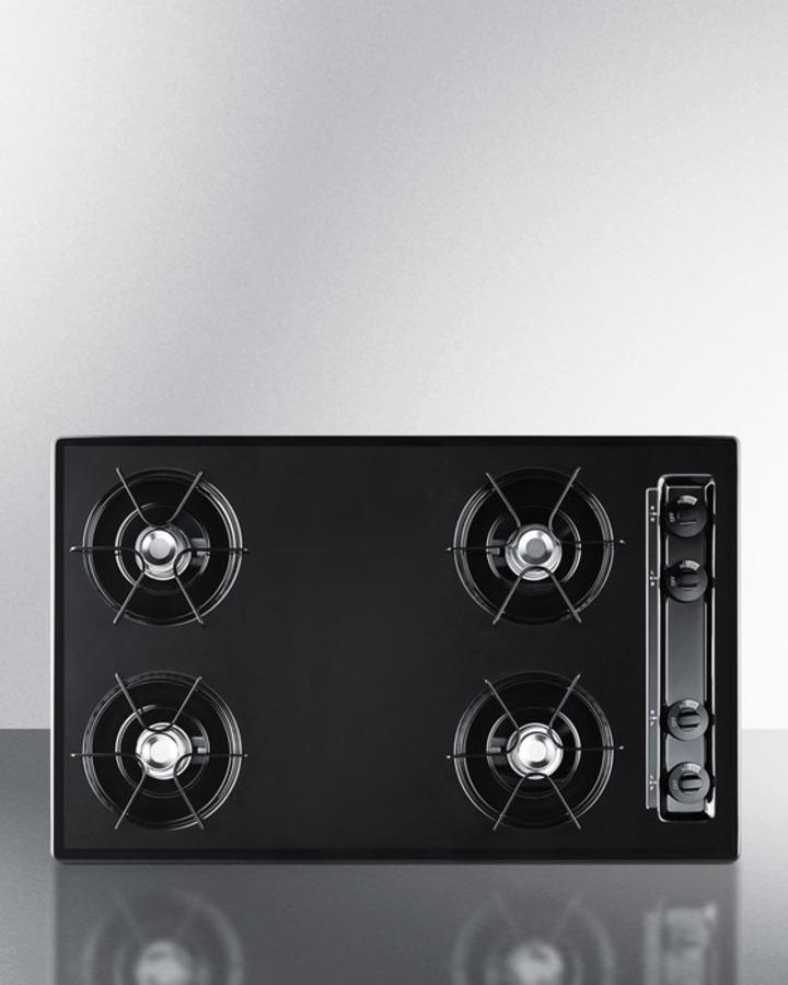 30" Wide 4-burner Gas Cooktop