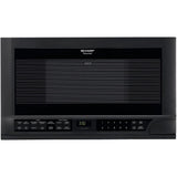 1.5 cu. ft. 1100W Black Sharp Over-the-Counter Carousel Microwave Oven