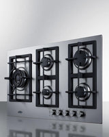 34" Wide 5-burner Propane Gas Cooktop In Stainless Steel