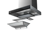 ROBAM 30-in Convertible Stainless Steel Wall-Mounted Range Hood with Charcoal Filter