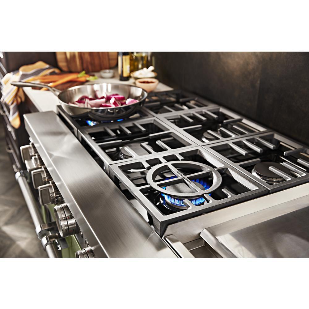 KitchenAid® 48'' Smart Commercial-Style Dual Fuel Range with Griddle