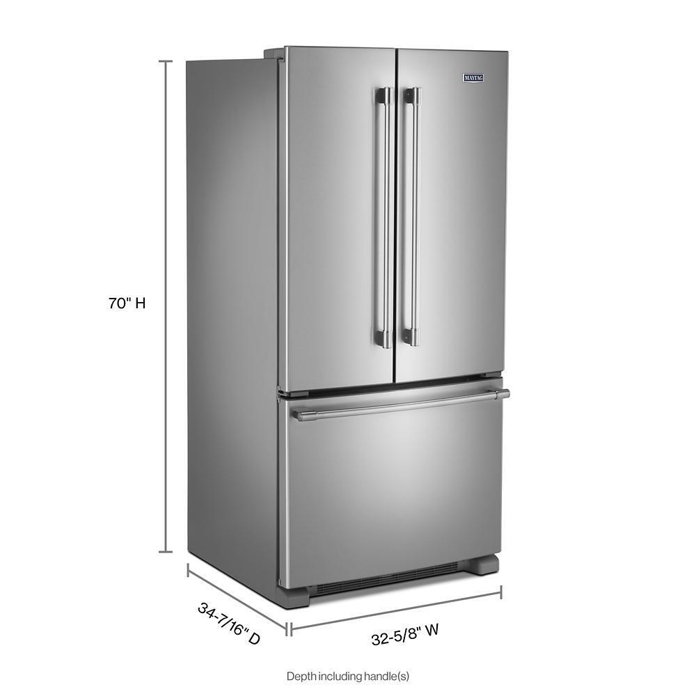 33-Inch Wide French Door Refrigerator with Water Dispenser - 22 Cu. Ft