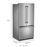 33-Inch Wide French Door Refrigerator with Water Dispenser - 22 Cu. Ft