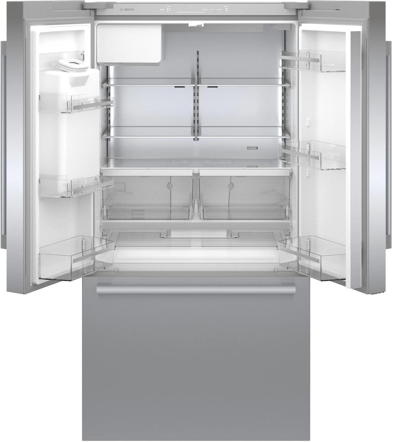 500 Series French Door Bottom Mount Refrigerator 36" Stainless steel (with anti-fingerprint)