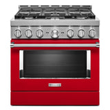 KitchenAid® 36'' Smart Commercial-Style Gas Range with 6 Burners