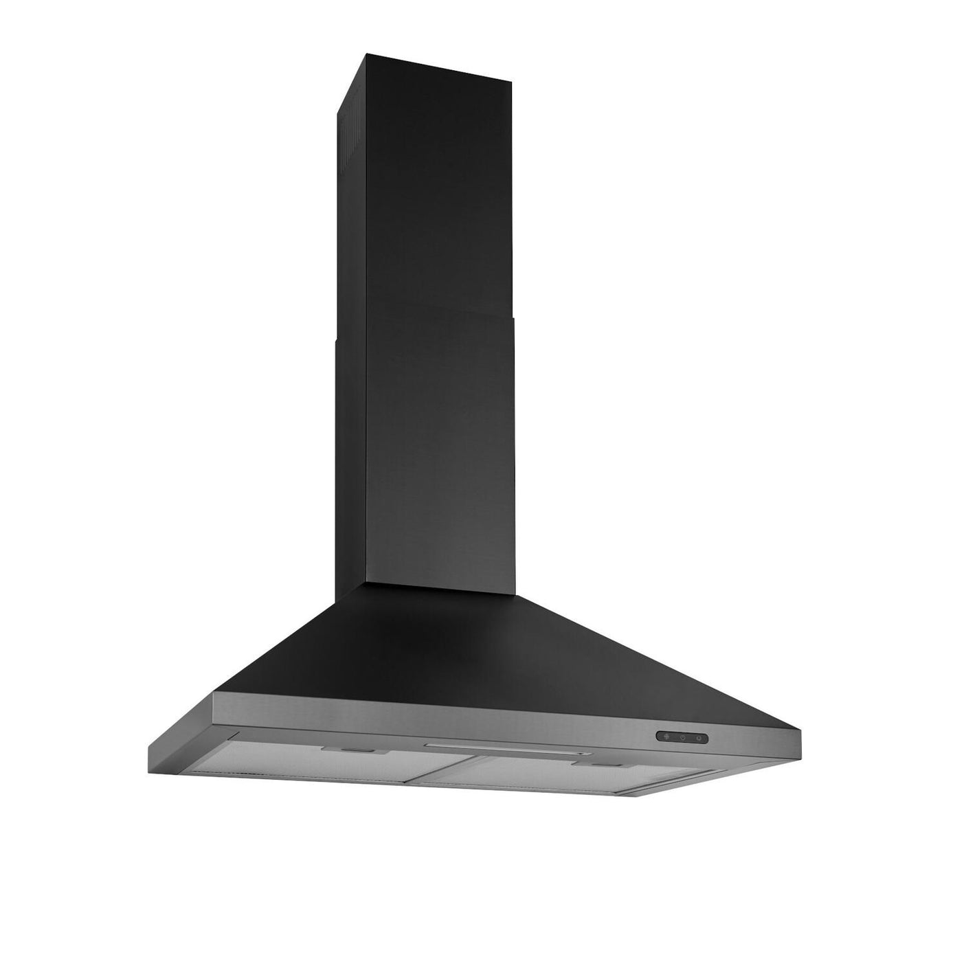 Broan® Elite EW48 Series 30-Inch Pyramidal Chimney Range Hood, 460 Max Blower CFM, Black Stainless Steel