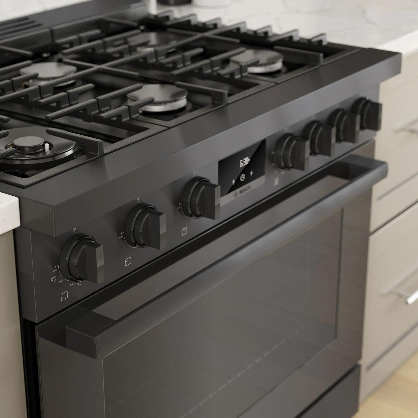 800 Series Gas Freestanding Range 36" Black Stainless Steel