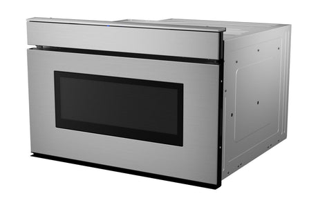 24 in. 1.2 cu. ft. 950W Sharp Stainless Steel Smart Easy Wave Open Microwave Drawer Oven