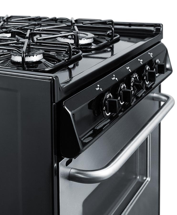 24" Wide Gas Range, Sealed Burners