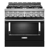 KitchenAid® 36'' Smart Commercial-Style Gas Range with 6 Burners