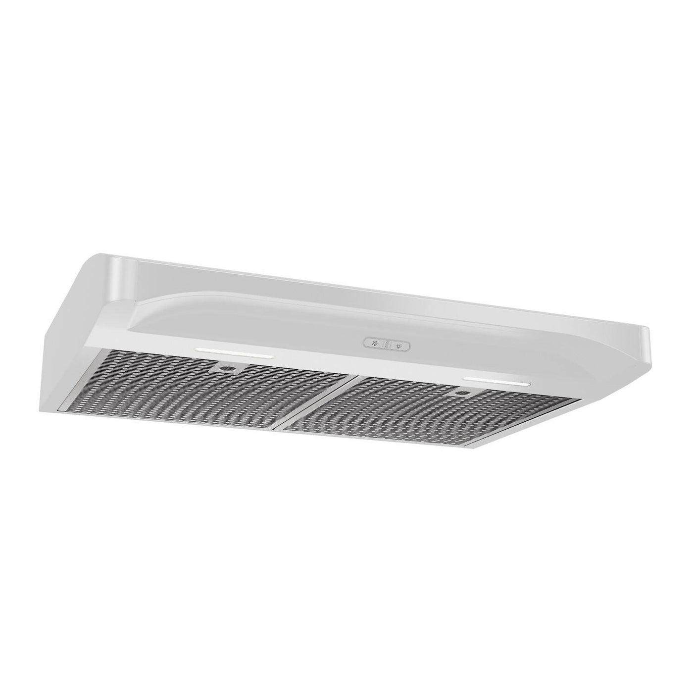 Broan® Elite 30-Inch Convertible Under-Cabinet Range Hood, White, 375 Max Blower CFM