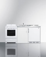 72" Wide All-in-one Kitchenette With Electric Coil Range