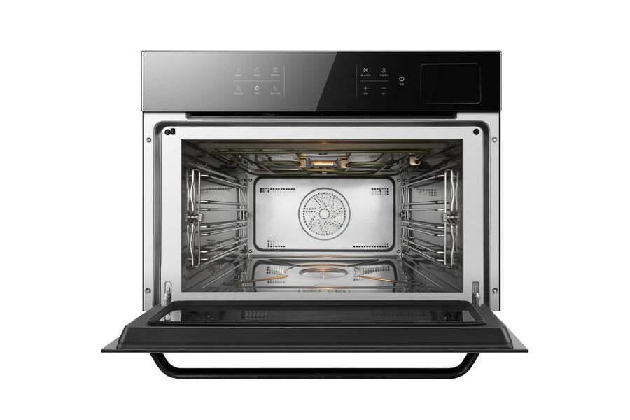 ROBAM 24-in Air Fry Convection European Element Single Electric Wall Oven (Black)