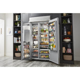 29.4 Cu. Ft. 48" Built-In Side-by-Side Refrigerator with Ice and Water Dispenser