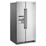 36-Inch Wide Side-by-Side Refrigerator with Exterior Ice and Water Dispenser - 25 Cu. Ft.