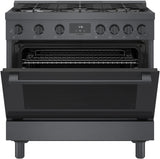 800 Series Gas Freestanding Range 36" Black Stainless Steel