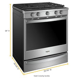 5.8 cu. ft. Smart Slide-in Gas Range with Air Fry, when Connected