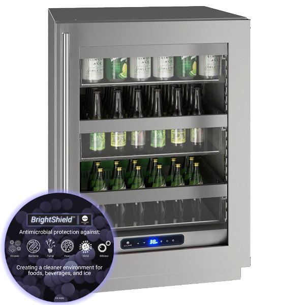 Hre524 24" Refrigerator With Stainless Frame Finish and Brightshield (115 V/60 Hz)