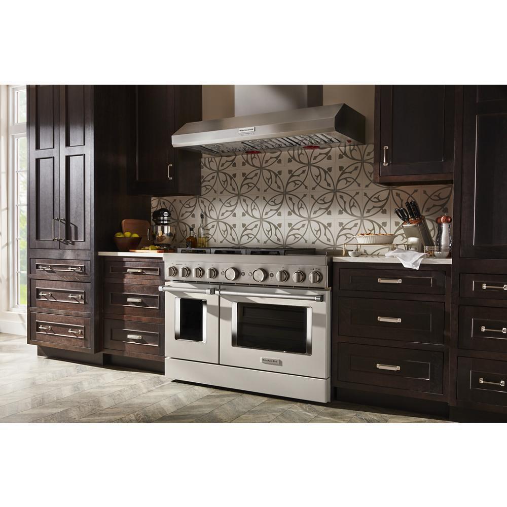 KitchenAid® 48'' Smart Commercial-Style Dual Fuel Range with Griddle