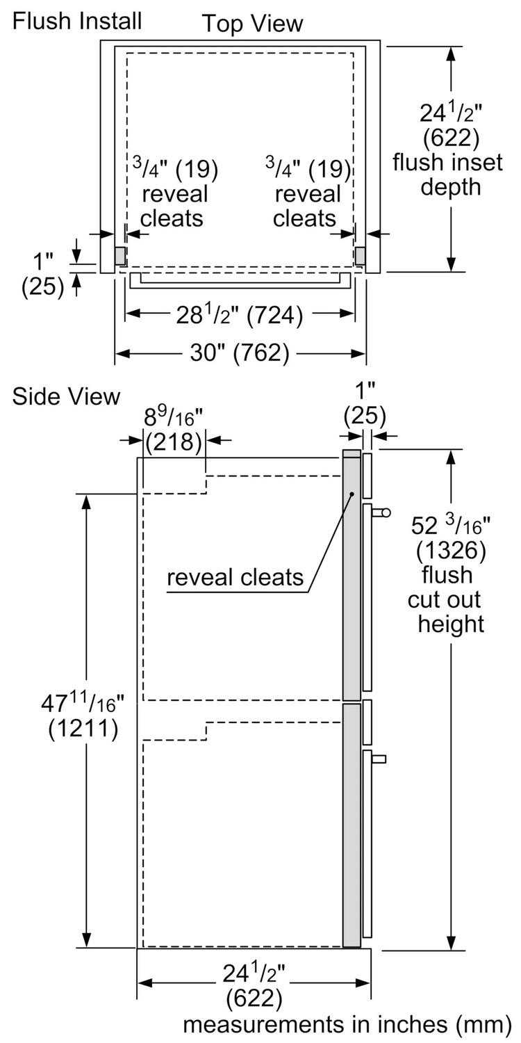 800 Series Double Wall Oven 30"