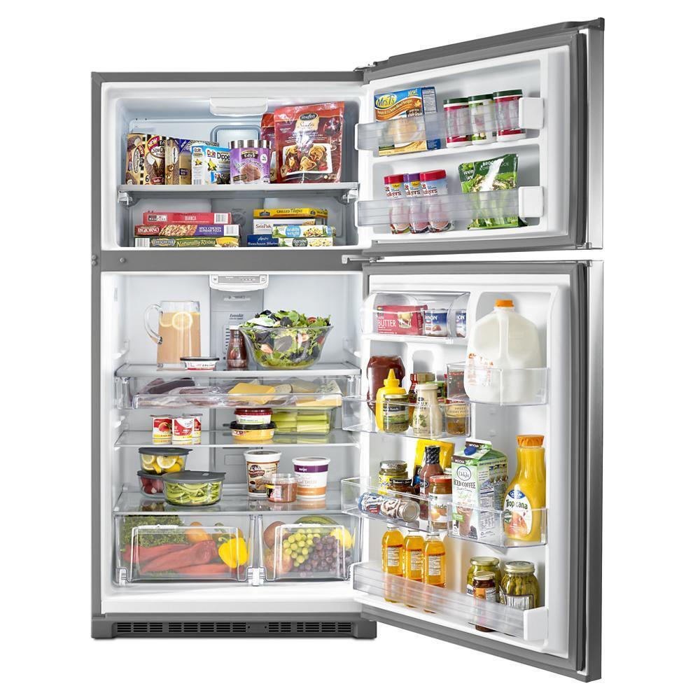 33-Inch Wide Top Freezer Refrigerator with EvenAir™ Cooling Tower- 21 Cu. Ft.