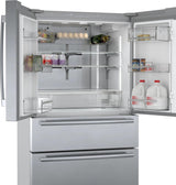 800 Series French Door Bottom Mount Refrigerator 36" Stainless steel (with anti-fingerprint)