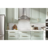 30" Curved Glass Island Mount Range Hood