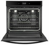 4.3 cu. ft. Smart Single Wall Oven with True Convection Cooking - Black