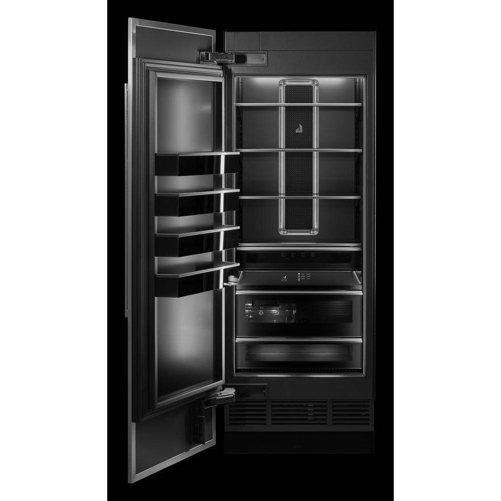 30" Built-In Column Freezer with NOIR™ Panel Kit, Left Swing