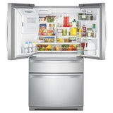 36-inch Wide 4-Door Refrigerator with Exterior Drawer - 26 cu. ft.