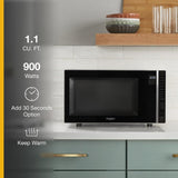 1.1 Cu. Ft. Capacity Countertop Microwave with 900 Watt Cooking Power