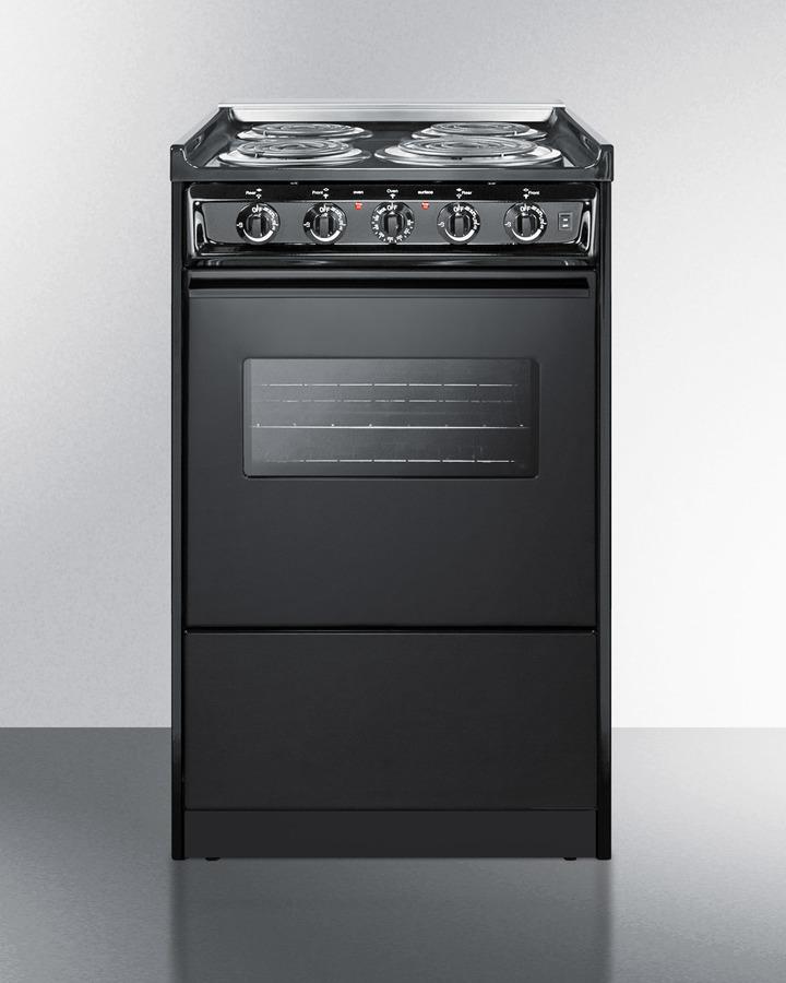 20" Wide Electric Coil Range