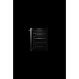 NOIR™ 24" Under Counter Solid Door Refrigerator, Left Swing