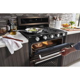 30-Inch 5 Burner Gas Double Oven Convection Range