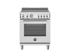 30 inch Electric Range, 4 CERAN Heating Zones, Electric Oven Stainless Steel