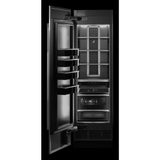 24" Built-In Column Freezer with NOIR™ Panel Kit, Left Swing